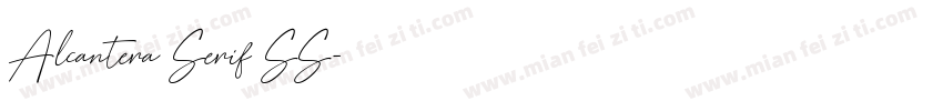 Alcantera Serif SS字体转换